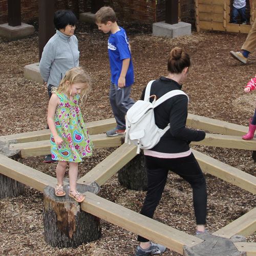 visitors at the gardens