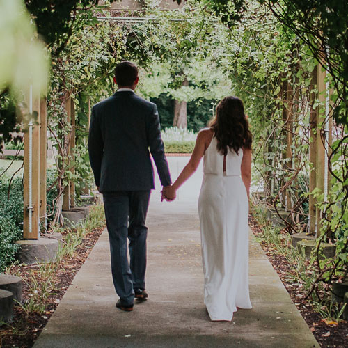 wedding at the garden